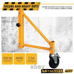 14-In. Scaffold Outriggers with 5-In. Heavy Duty Caster Wheel 4-Pack