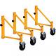 14-in. Scaffold Outriggers With 5-in. Heavy Duty Caster Wheels, Compatible With