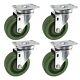 4x1.5 Heavy Duty Casters-high Temperature Oven Rack Casters, Industrial Caster