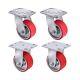 4x 2 Heavy Duty Casters Industrial Casters Polyurethane Caster With Stron