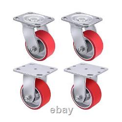 4X 2 Heavy Duty Casters Industrial Casters Polyurethane Caster with Stron
