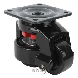 4pcs Level Adjustment Caster GD-80F Heavy Duty Industrial Roller Wheels Black