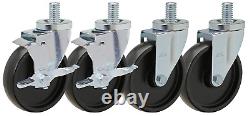 5 Caster Set of 4 for Southbend Ranges with Heavy Duty Polyolefin Wheels 2