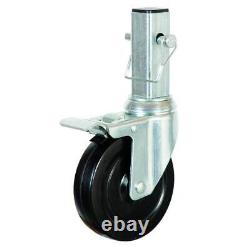 5 In. Caster Wheels With Locking Pins, Heavy Duty Dual Locking Casters, Tools Of