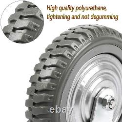 8 in Caster Wheels Industrial Heavy Duty Casters 4 Pack Anti-Skid Polychloride S