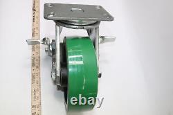Albion Extreme Heavy Duty Swivel Plate Caster 8 x 2-1/2 with 6.25 x 4.5 Mount