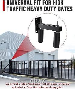 Heavy Duty Slide Gate Guide Rollers 6 Dual Hard Nylon Rollers For Sliding Gate