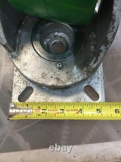 Heavy Duty Swivel Plate Caster 6 x 3 Polyurethane on Cast Iron Wheel 1 Ton Cap