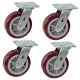 Icon Caster Wheels 6 X 2 Pro Heavy Duty Industrial Casters, Top Plate 4 X