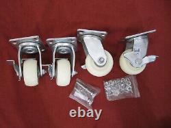 Powermatic Table Saw Locking 4 Caster Wheels HEAVY DUTY with Hardware NEW