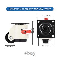 WBD WEIBIDA Leveling Casters Heavy Duty with Upgraded Ratchet Handle Design, 360
