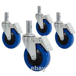 Roulettes de 4 pouces avec verrou (lot de 4) jeu de roues pour échafaudage heavy duty de Metaltech